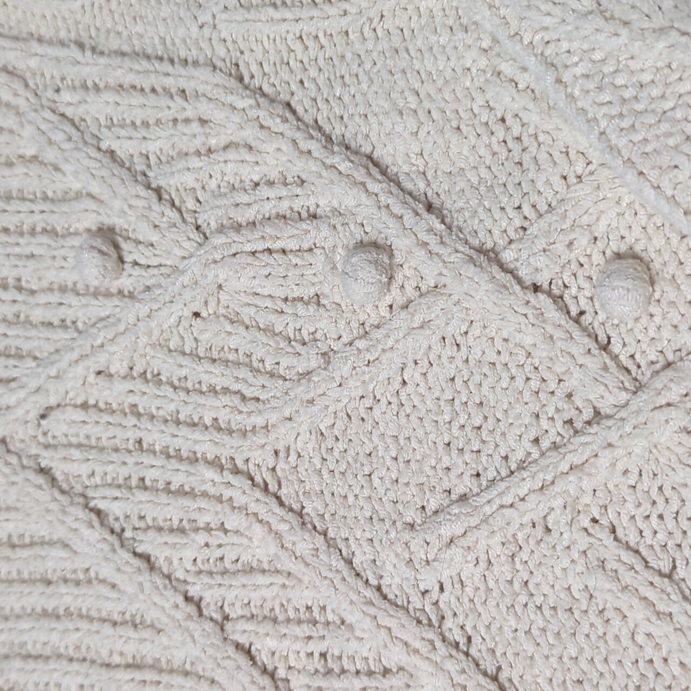 J Crew Womens Sweater Fisherman Knot Gilmore Girl Cottagecore Coastal Medium - Picture 6 of 11